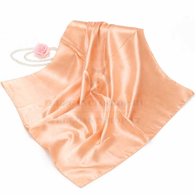            Szatén vékony női kendő - Púder